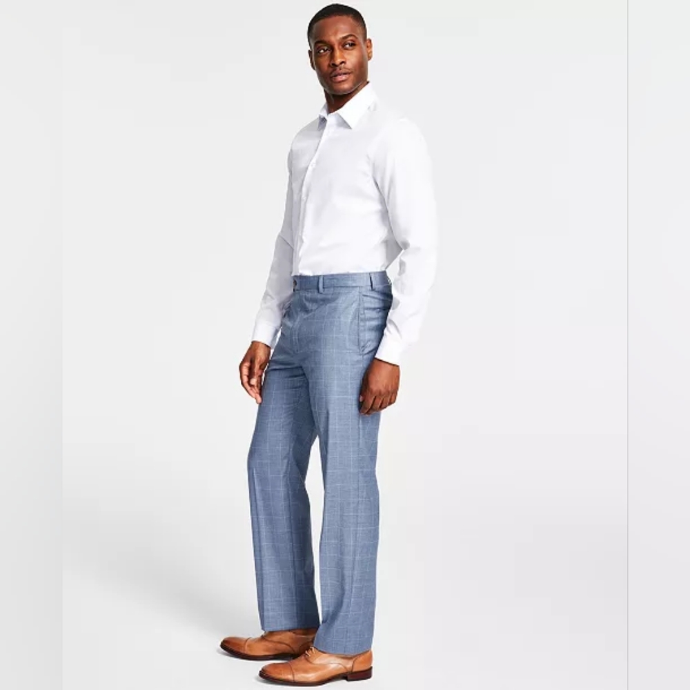 LAUREN RALPH LAUREN Classic-Fit UltraFlex Stretch Check Dress Pants 38x34